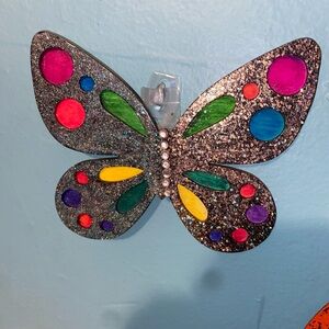Colorful Glitter Butterfly Wall Decor